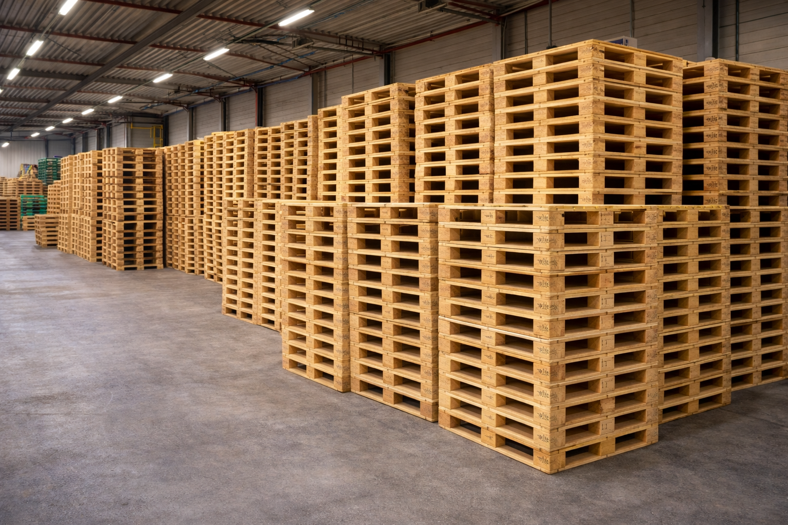 Pallet warehouse stock — fast delivery